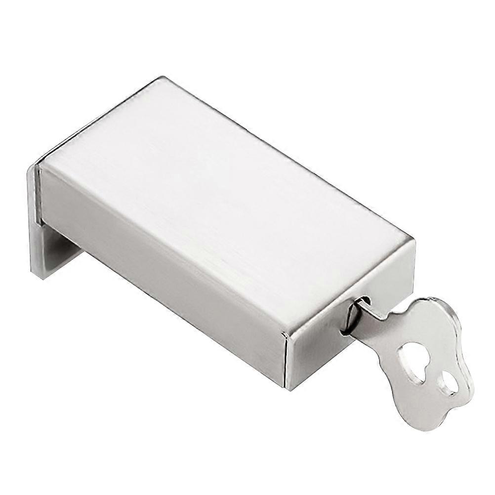 Window Shifting Lock for Home Use Stainless Steel Silver Safe and Durable 1 Set