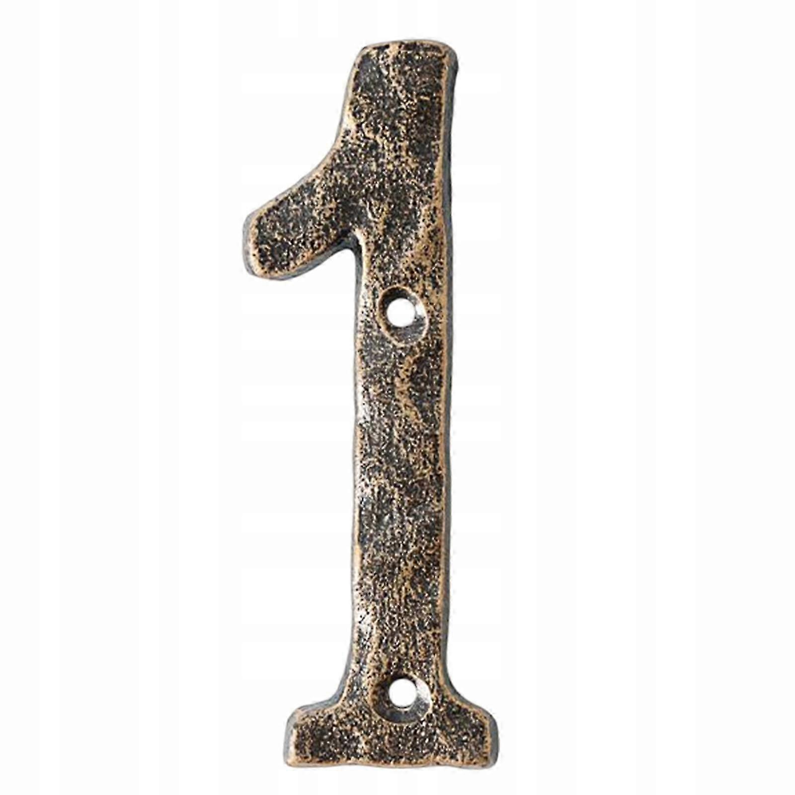 Number Rustic Cast B-1