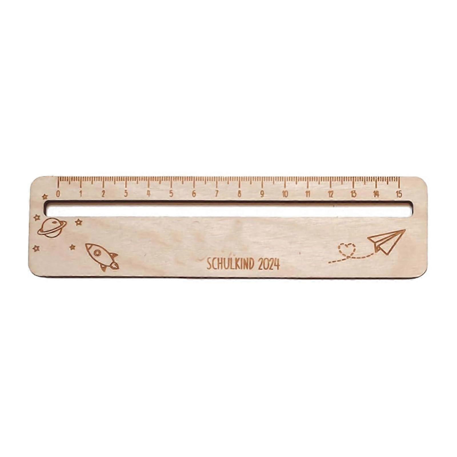 Wooden Ruler Reading Tracking Ruler Christmas Stocking Stuffer for Kids Students Drawing Reading Measuring Learning