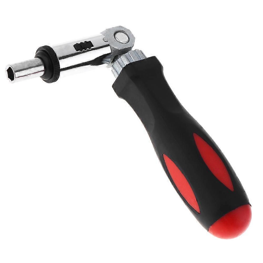 0-180 Degrees Multifunctional Ratchet Screwdriver Wrench with 1/4 Inch Inner Hexagon Interface