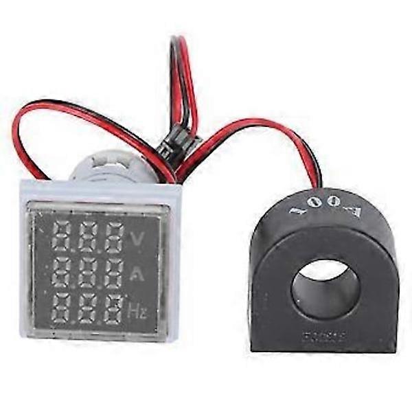 Power Signal Indicator Universal 3-Display Square Lamp Bulb 60~500V AC AD16-22VAHVit
