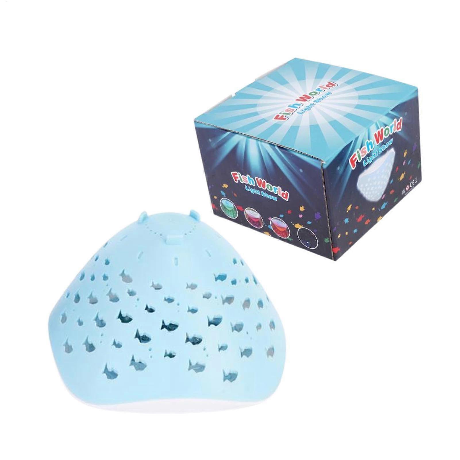 Floating Pool Lighting, Underwater Color-Changing LED With Fish Pattern, 4-Color Mood Light, 6 Modes