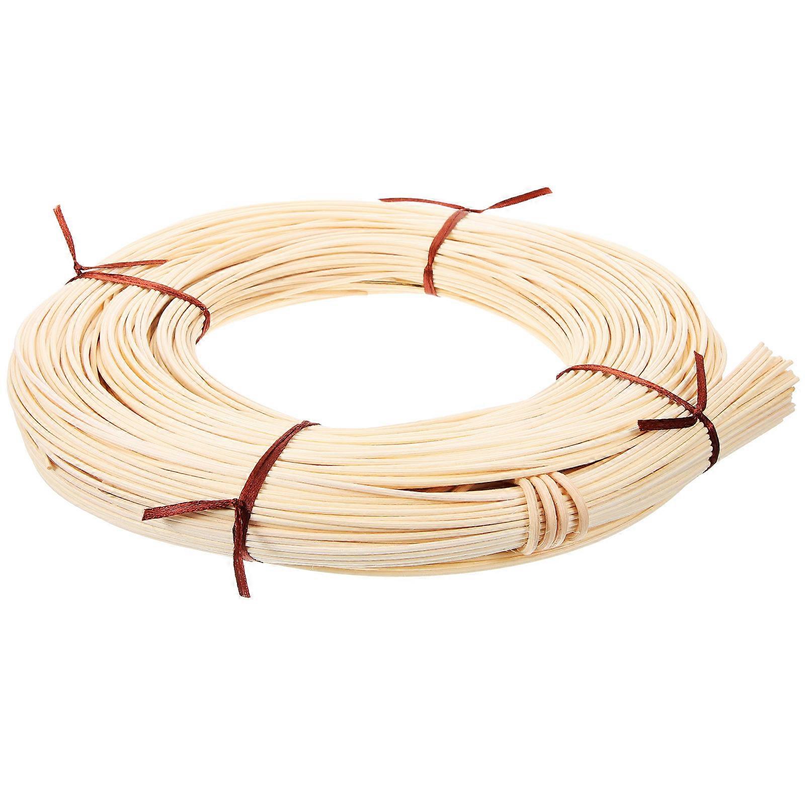 Wicker Material for Chair Rattan Weaving Tool Hand-Woven Natural Rattan Round Shape 3.0Mm Diameter 1 Roll