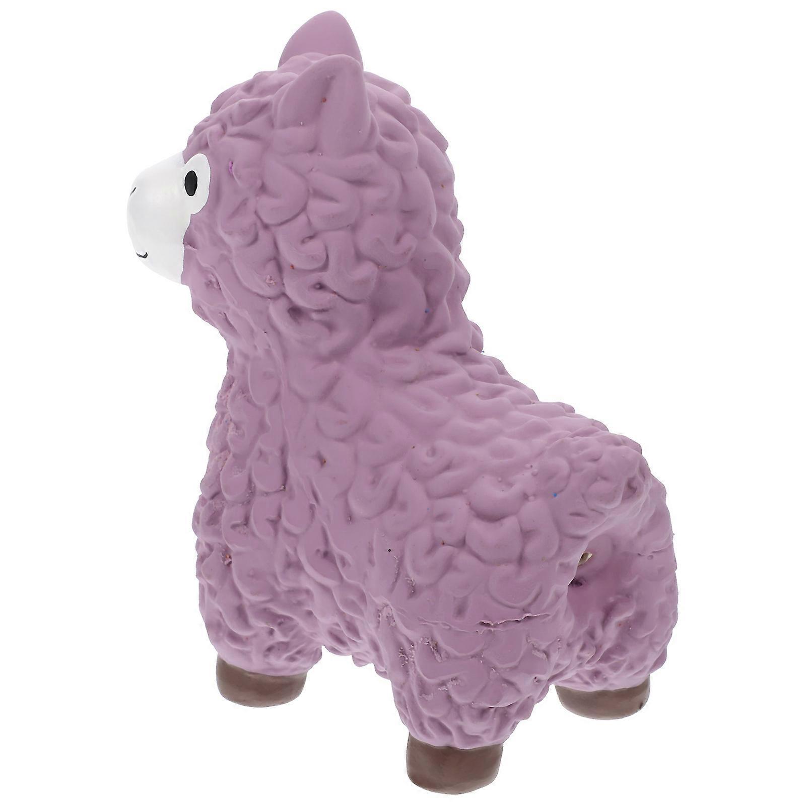 Purple Latex Squeaky Dog Toy for Small Puppies and Pets Promoting Healthy Chewing 7.5 inches