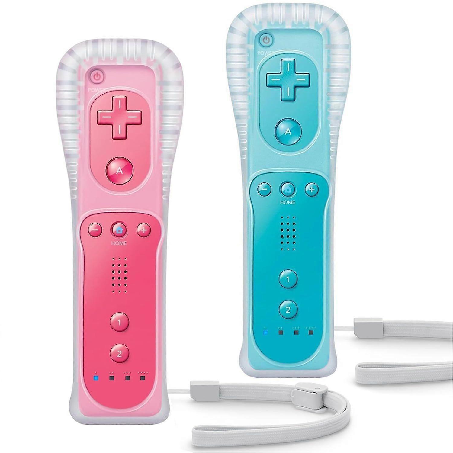 2025 Newest Model Wii Controller 2 Pack, Wii Remote with Silicone Case and Wrist