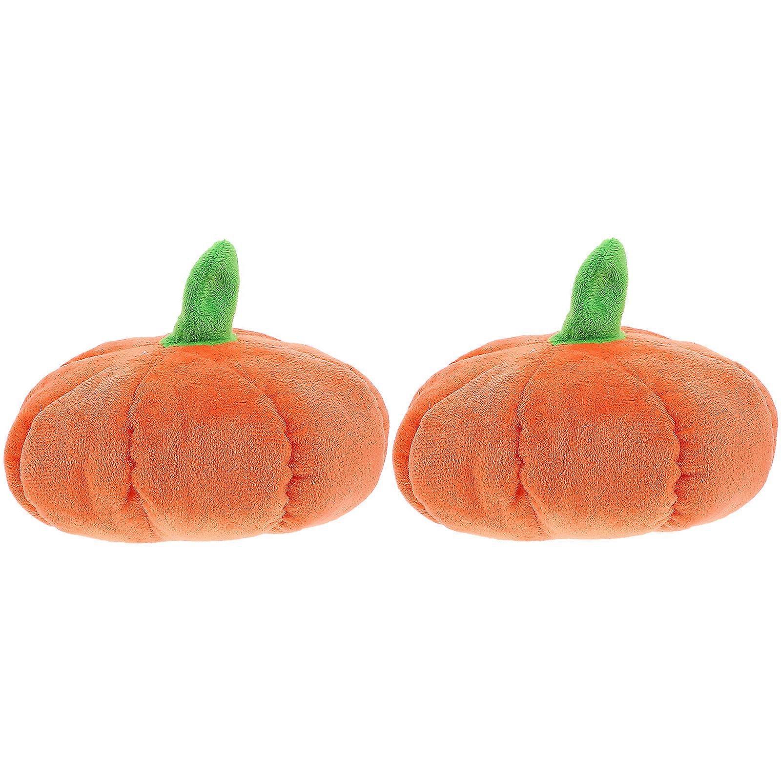 Decorative Pumpkins 2Pcs Simulated Pumpkin Ornaments Halloween Table Props Green Realistic Showcase For Family Gatherings