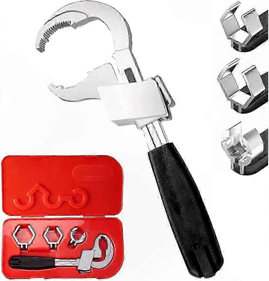 Universal Adjustable Wrench for Plumbing Repairs - Multi-Function Tool for Water Pipe Maintenance