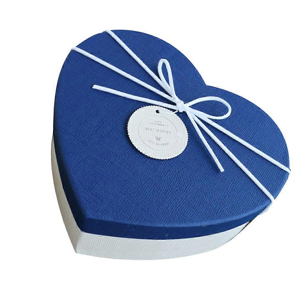 Valentine'S Day Heart Shaped Gift Packaging Box With Bowknot Design For Women 18X16X7CM 1Pc