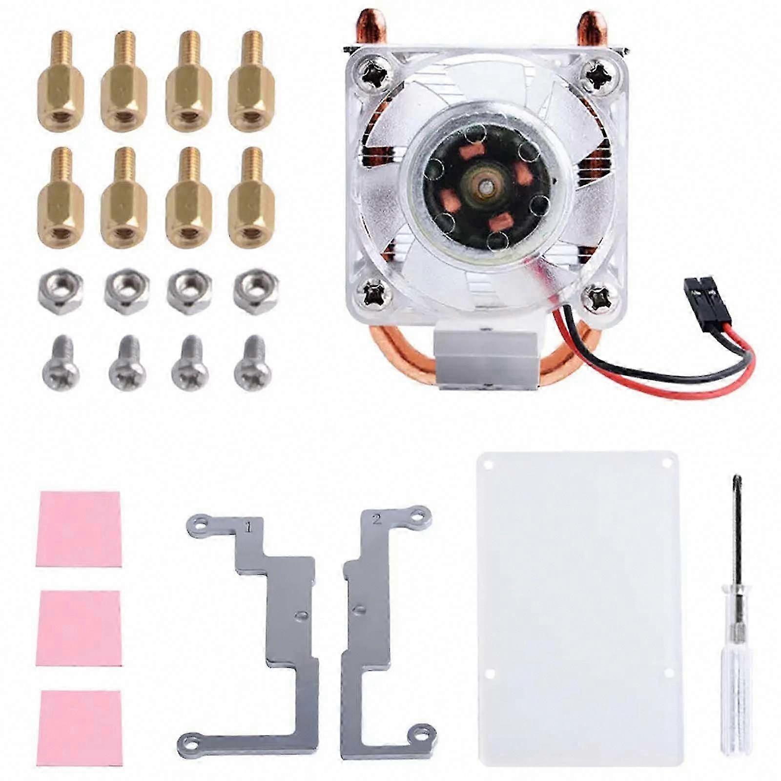CPU Cooling V2.0 Fan 7 Colours Light Bracket 5-layer for Case for 4B/3B