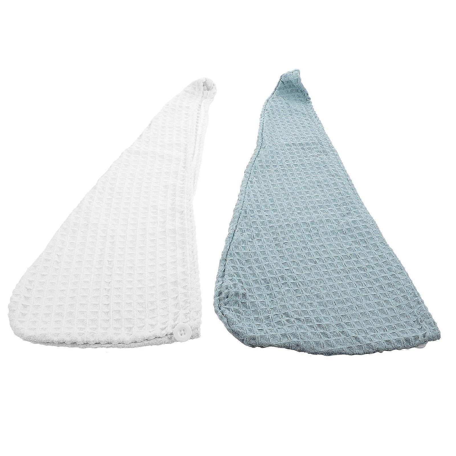 Thickened Hair Drying Hats 2Pack For Women Spa Use Assorted Color Smooth Hair Quick Drying Solution