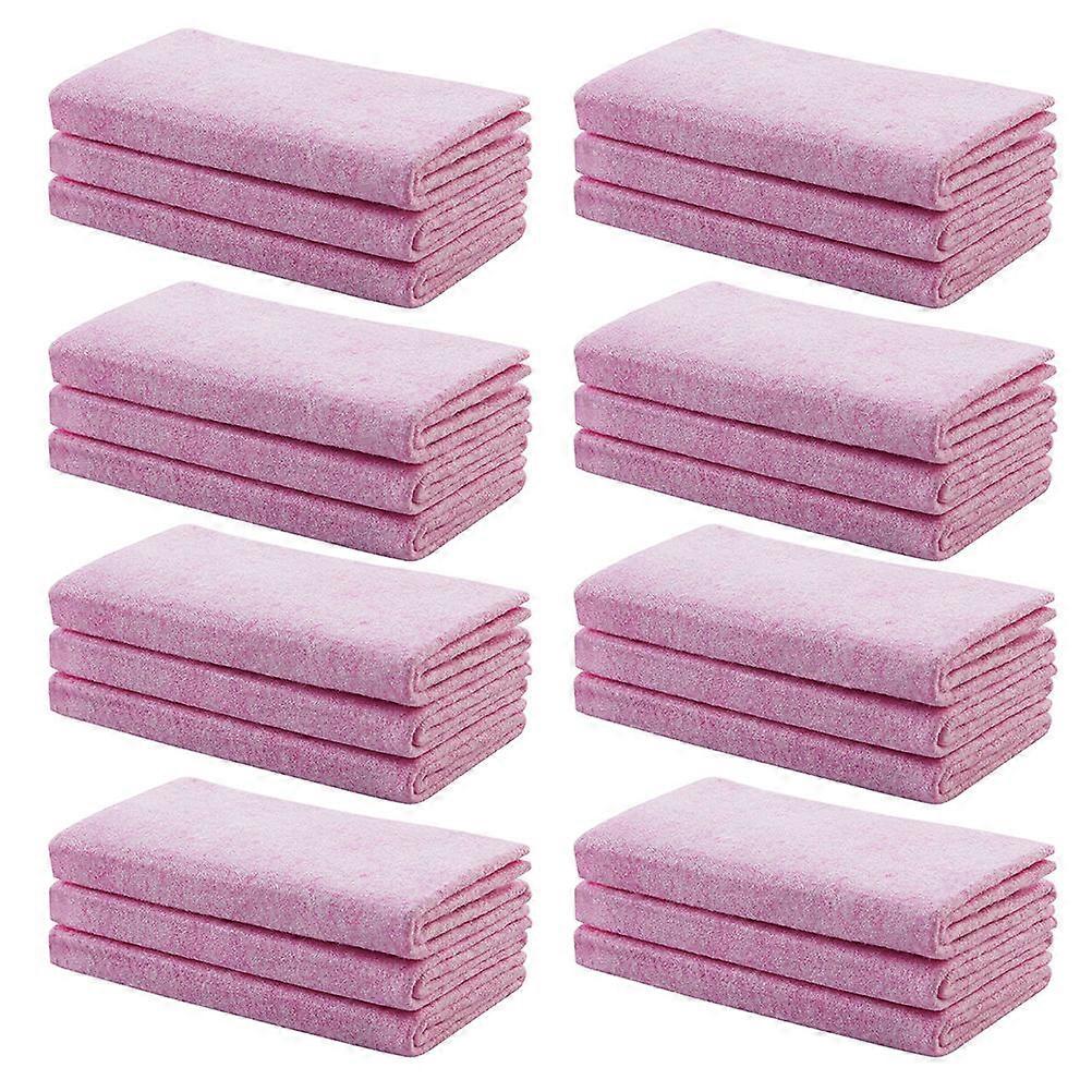 Cleaning Towels 24Pcs Coconut Shell Dish Washing Cloths Suitable For Window Cleaning Easy Drying Pink