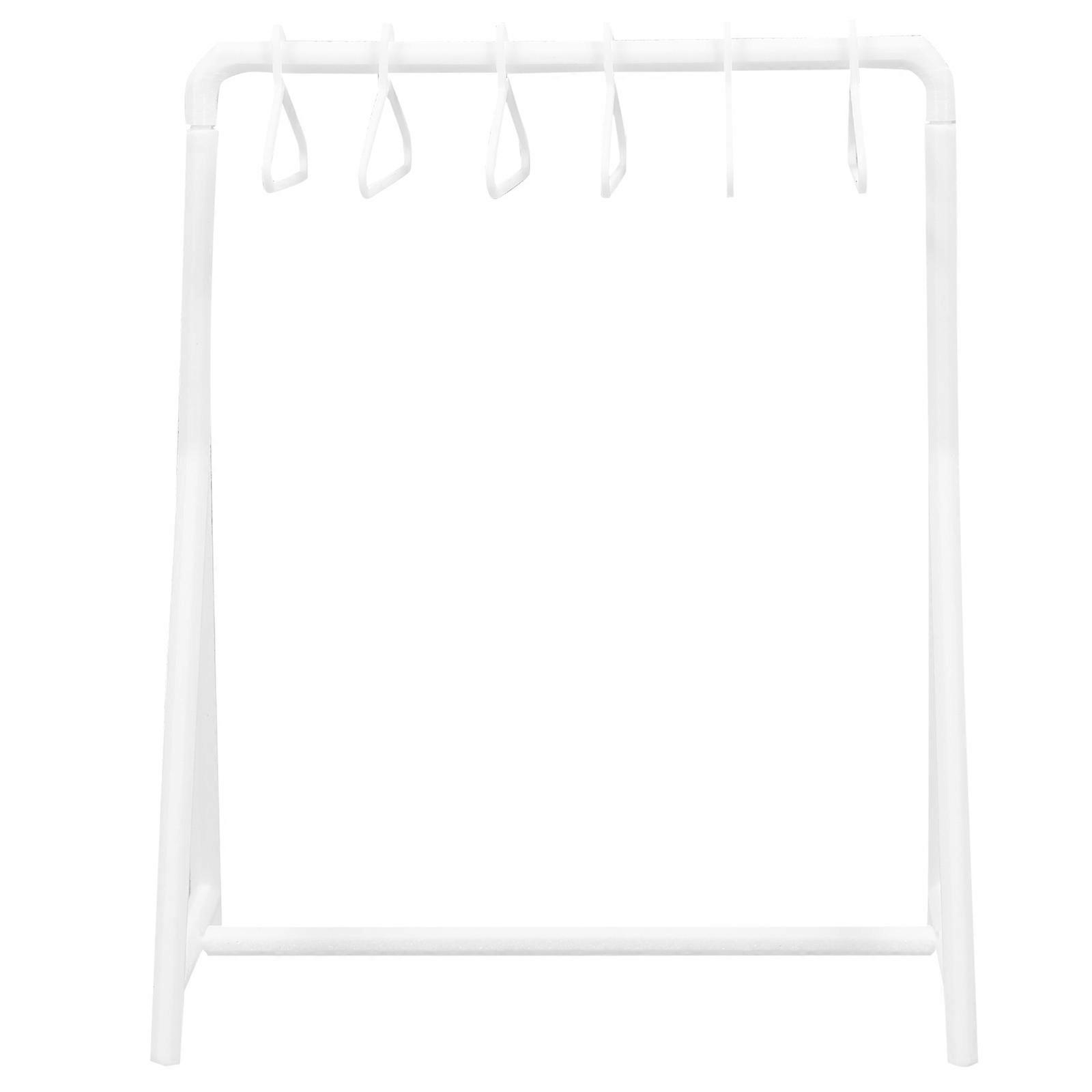 Practical Dollhouse Accessory, Miniature Clothing Display Rack with Refined Craftsmanship