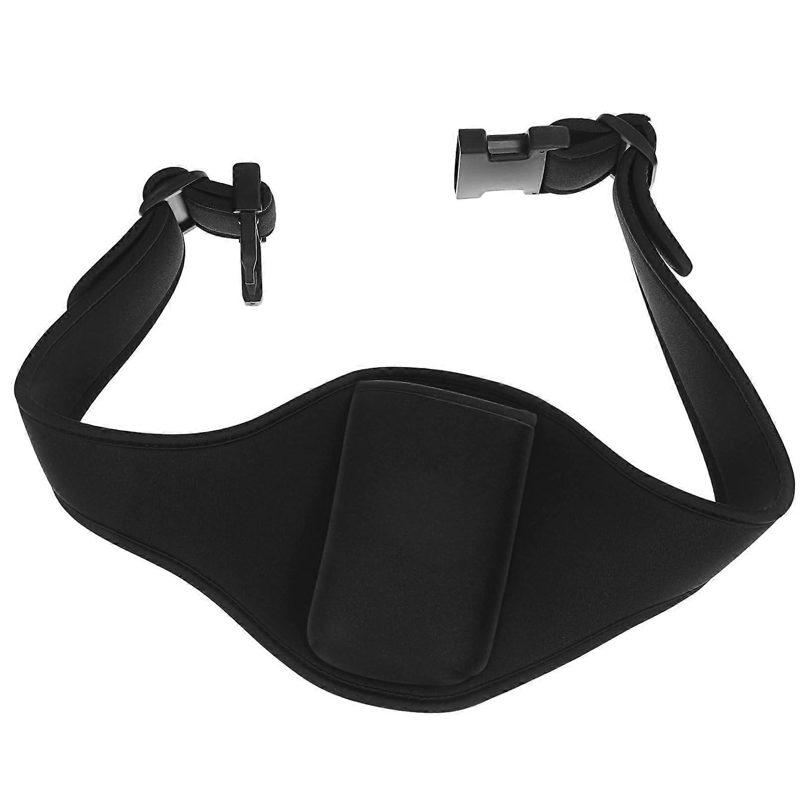Neopren Microphone Belt for Fitness Instructors Adjustable SweatAbsorbent Black Durable