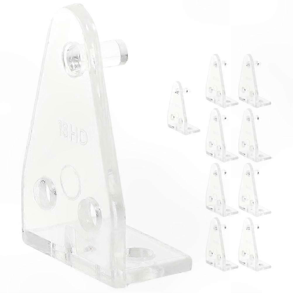10 Pack Clear Bottom Rail Hold Down Clips for Blinds