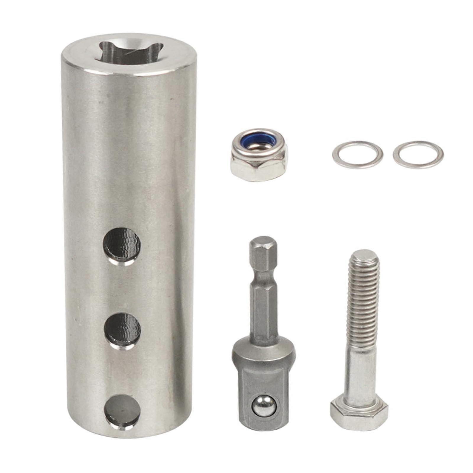 Edelstahl Anhaenger Jacks Drill Adapter For 1-Inch Jacks With 1/2-Inch Socket Elbow Adapter Bit Holder