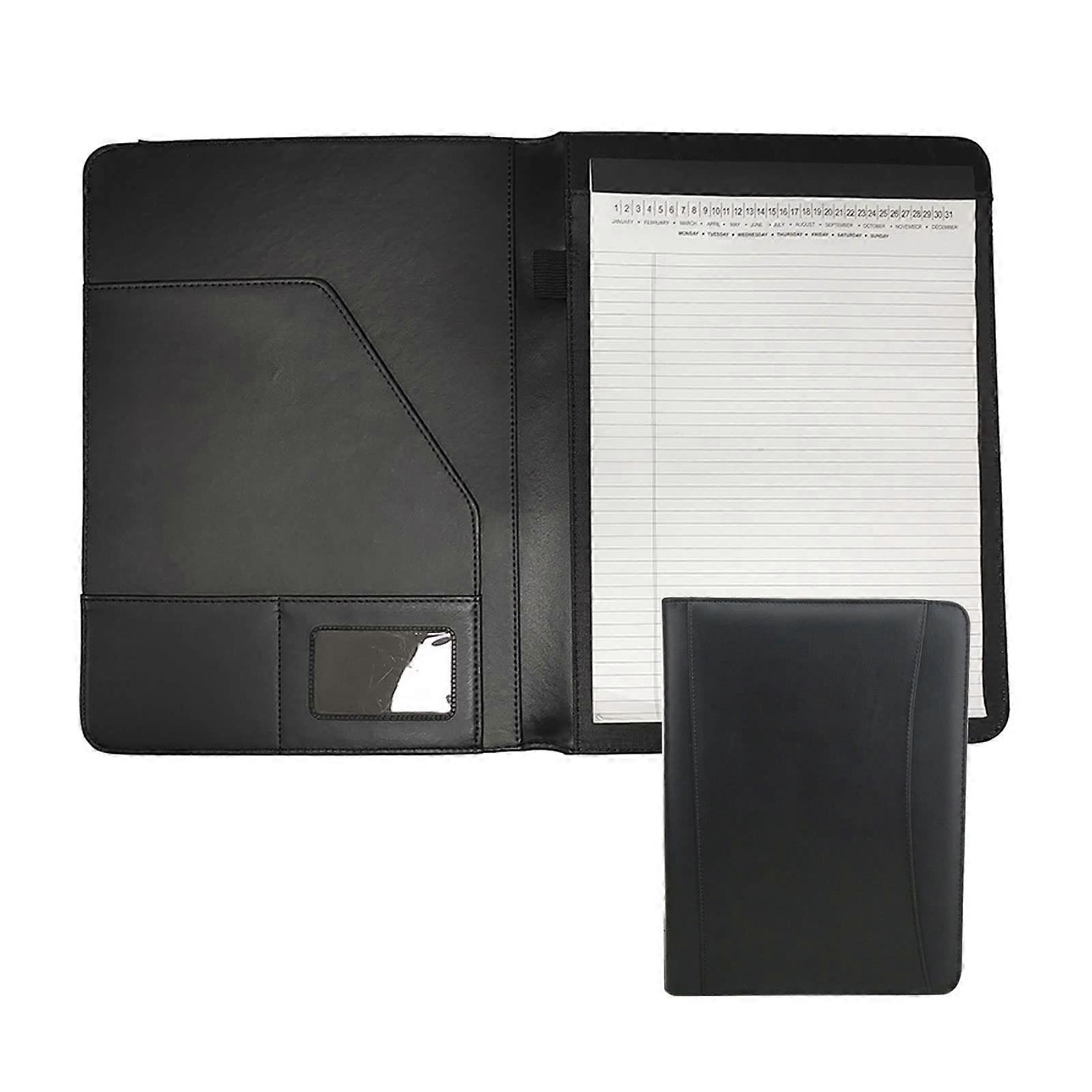 A4 Conference Folder Leather Notepad Professional Document Organizer