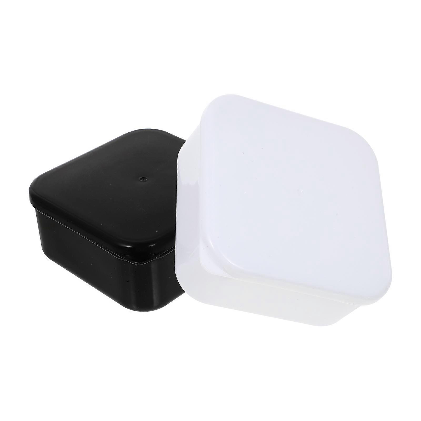 2pcs Go Chess Piece Storage Containers Plastic Boxes