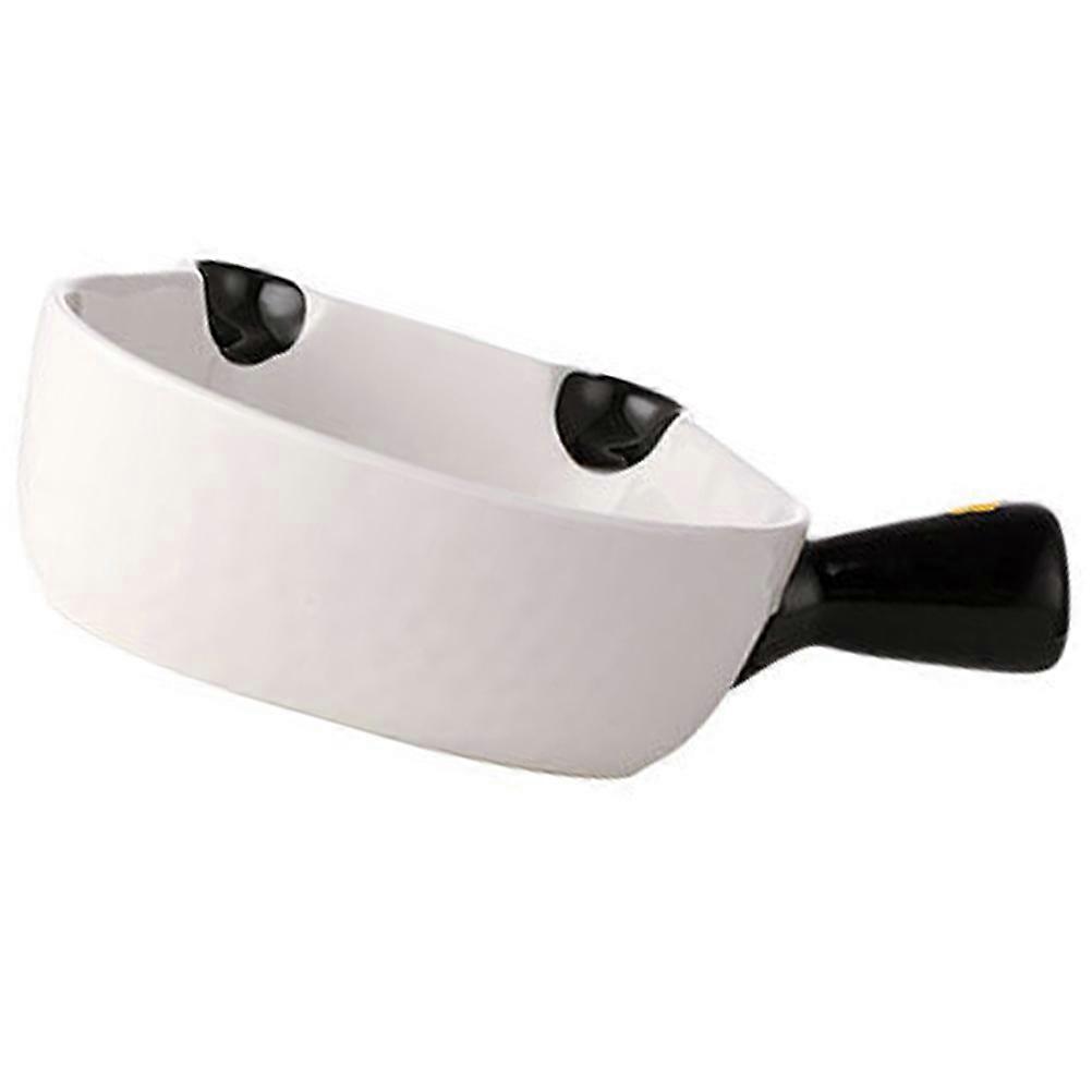 Ceramic Salad Bowl for Storage Use White Color and Practical 7.9 Inches
