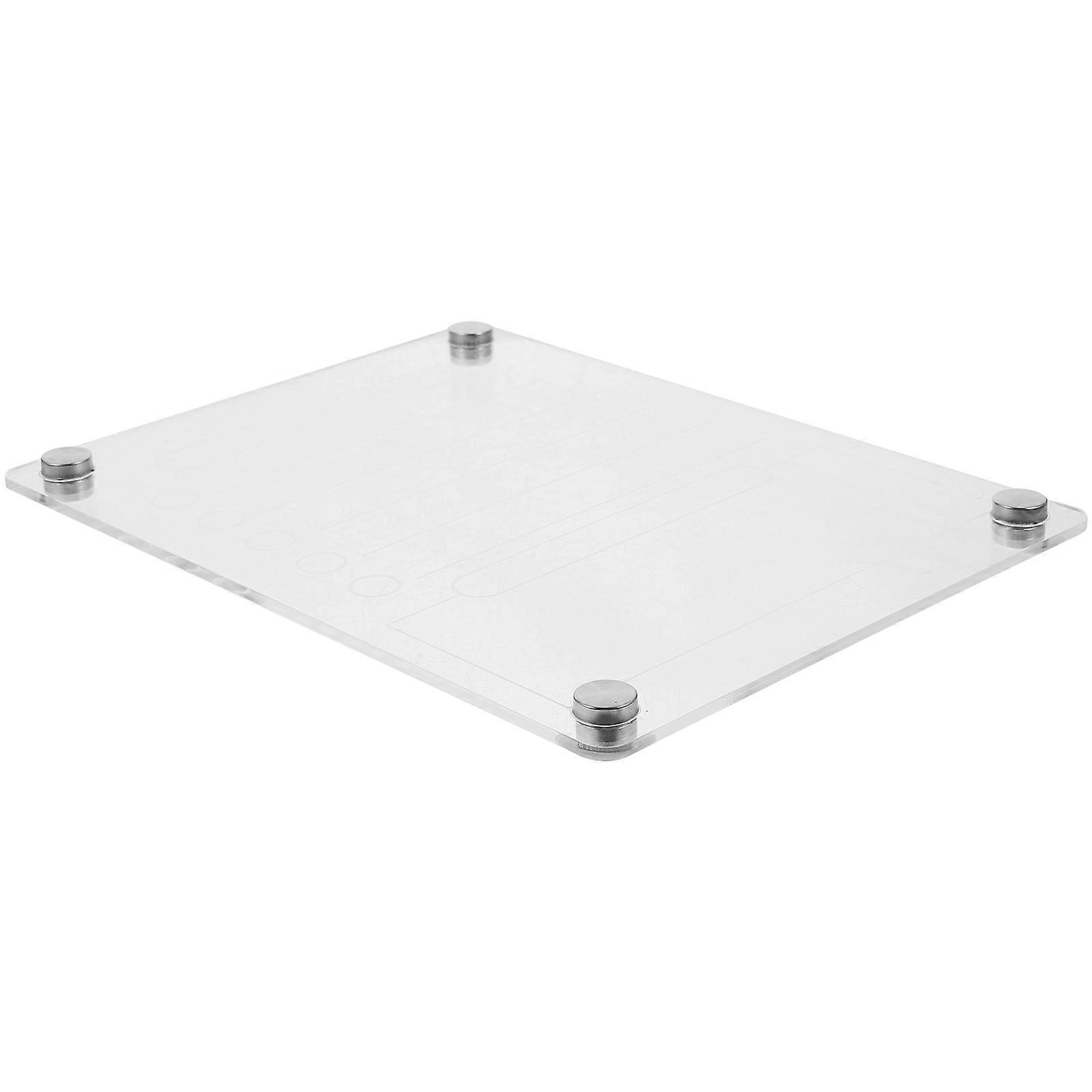 Magnetic Acrylic Dry Erase Board for Fridge Transparent Planning Board for Organizing Schedules