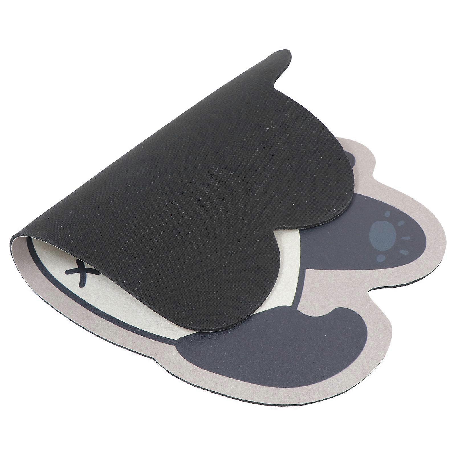 Non-slip Cartoon Panda Floor Mat Polyester Absorbent Cushion for All Users 1Pcs