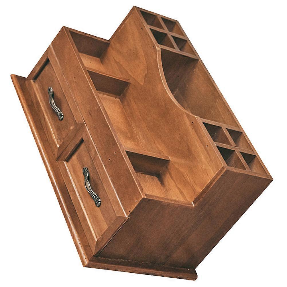 Vintage Wooden Jewelry Organizer with Drawer Style Design for Home Use Practical Multi-functional