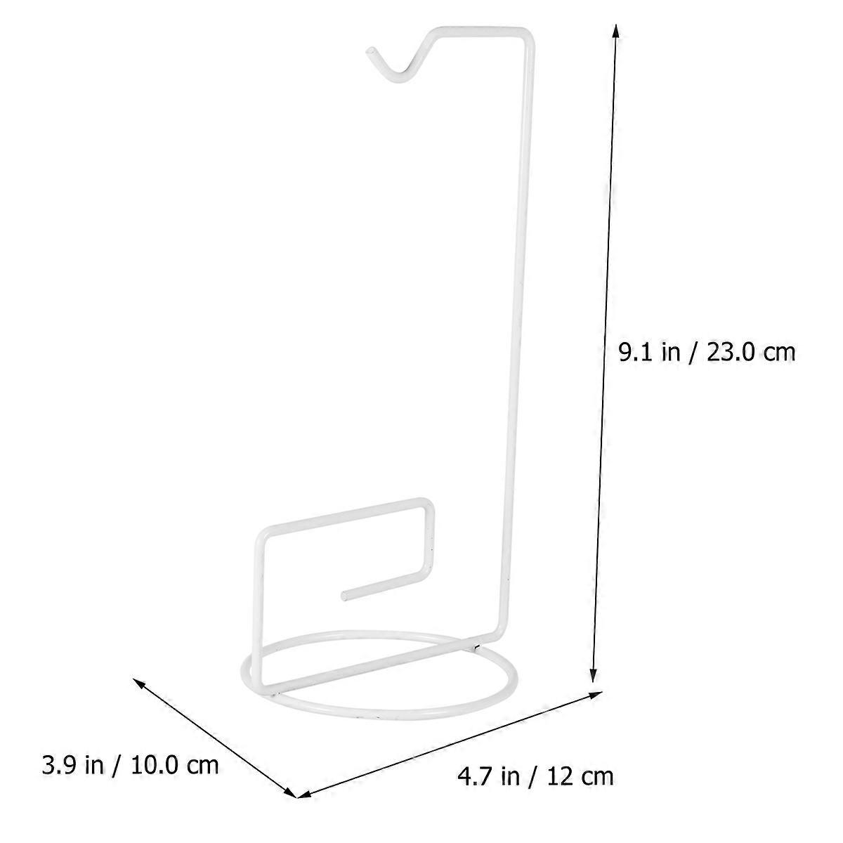 White Iron Hanging Rack with Hook for Micro Landscape Bottle Storage Durable and Sturdy 4 Pieces