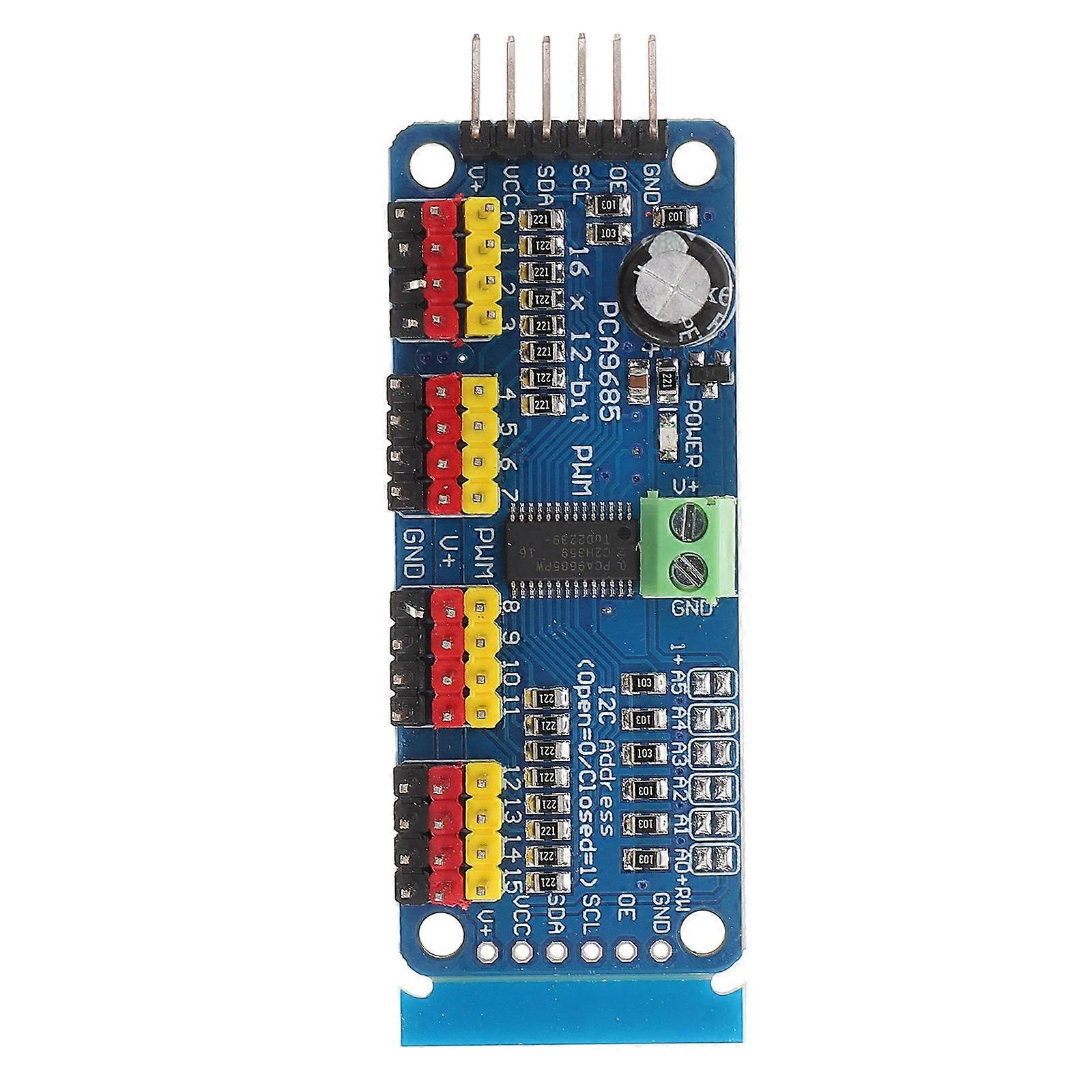PWM-Servomotor-Treibermodul für DIY-Robotikprojekte Hohe Präzisionsausgabe, zuverlässige Signale, einfache Mikrocontroller-Integration