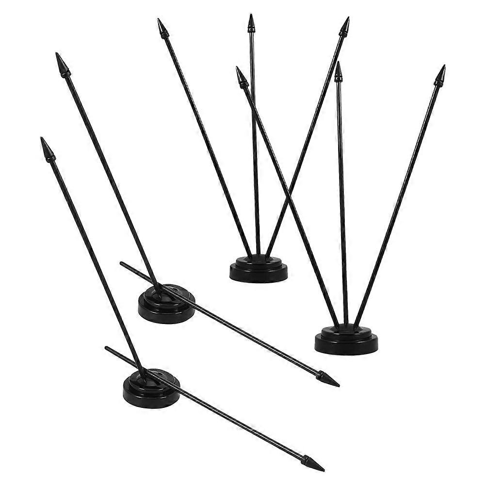 4pcs Mini Flag Holder, Flagpole Base for Office Display, Compact Desktop Stand for Professional Meetings, Easy Installation for Conference Rooms