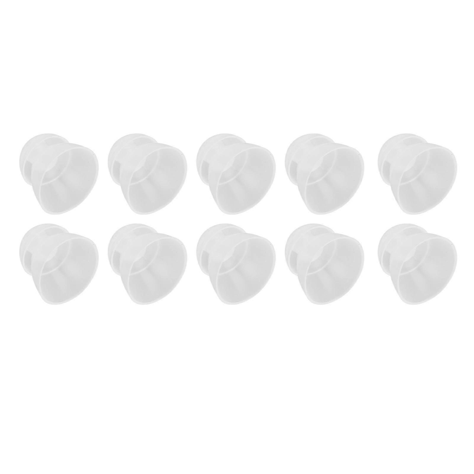 10 Pcs Hearing Amplifier Ear Tips Transparent Double Layer Closed Anti Static Soft Silicone Earplug Domes S