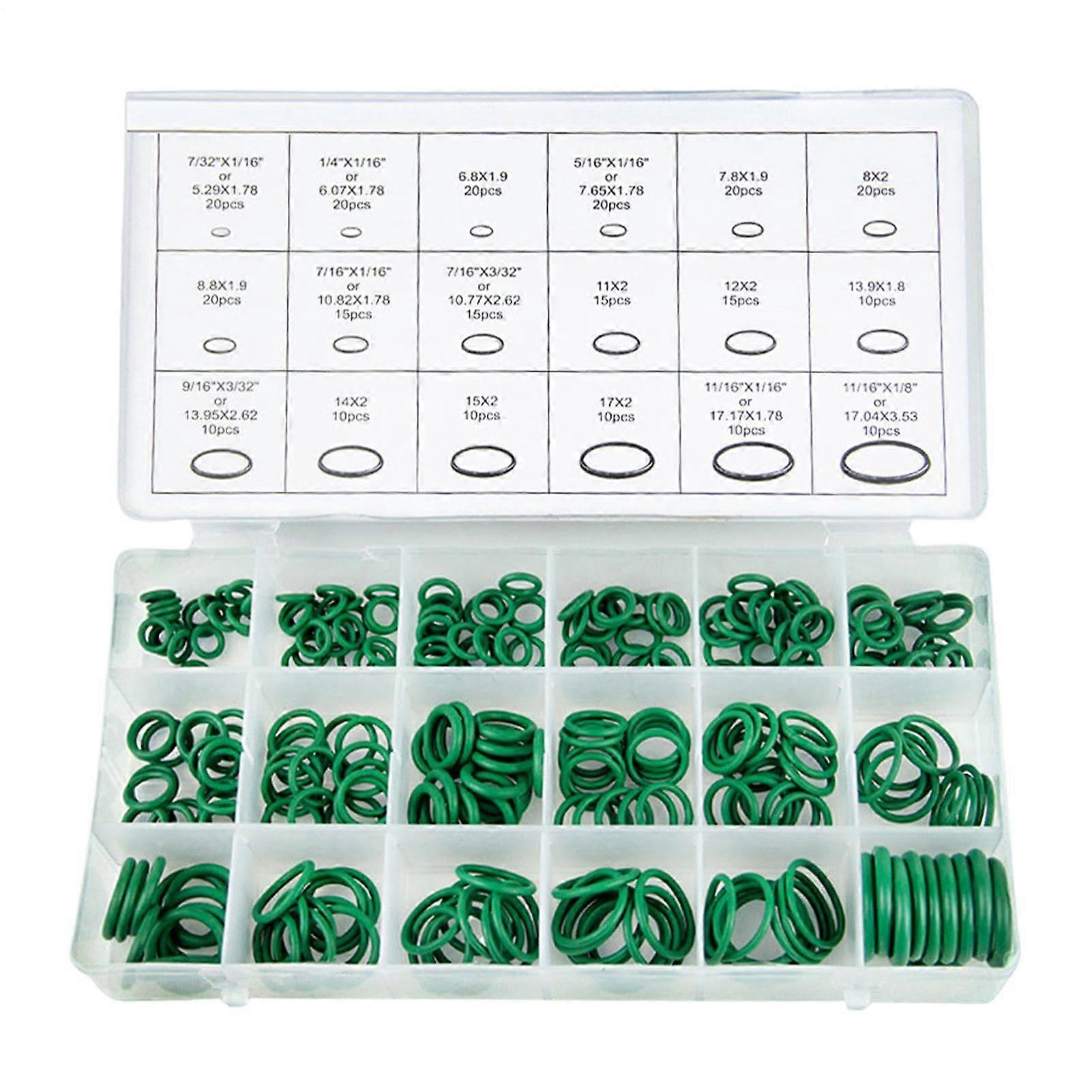 270-Piece Gasket Assortment Kit for Automotive Air Conditioning Compressors, RV Inverters, and Vacuum Systems