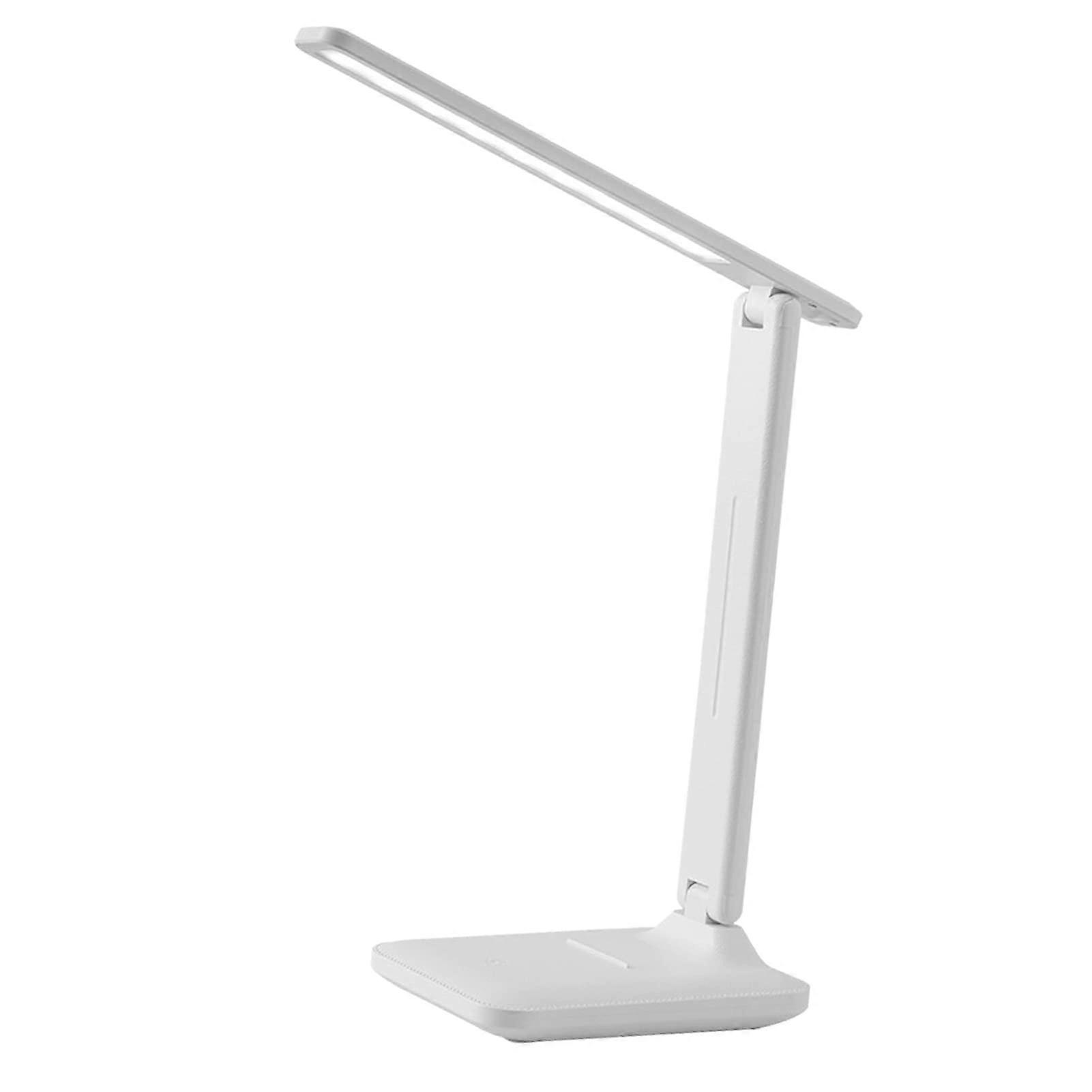LED Desk Lamp 10W USB Rechargeable, 3 Color Modes, Eye Protection, Compact Flexible Design for Travel and Camping