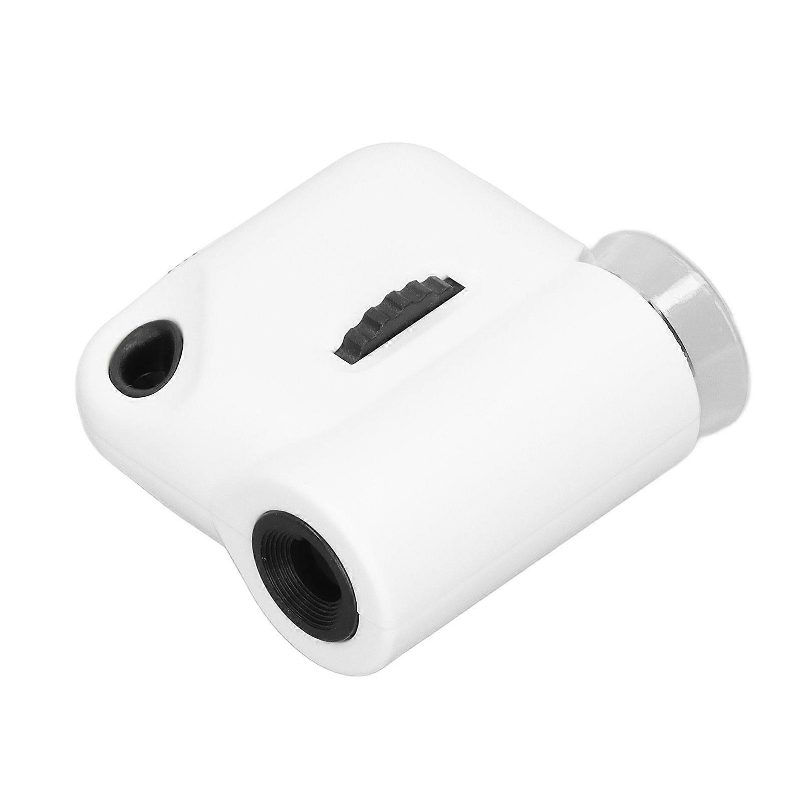 Mini Microscope 55X Magnification Pocket Size HD Acrylic Optical Lens Magnifier with LED Light 