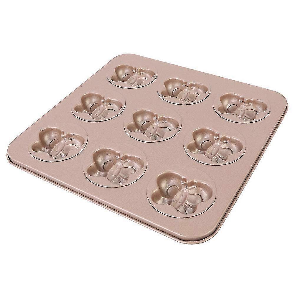 9-Grids Cartoon Butterflies Non-Stick Baking Tray - DIY Cookie & Cake Mold for Home Kitchen Baking Fun