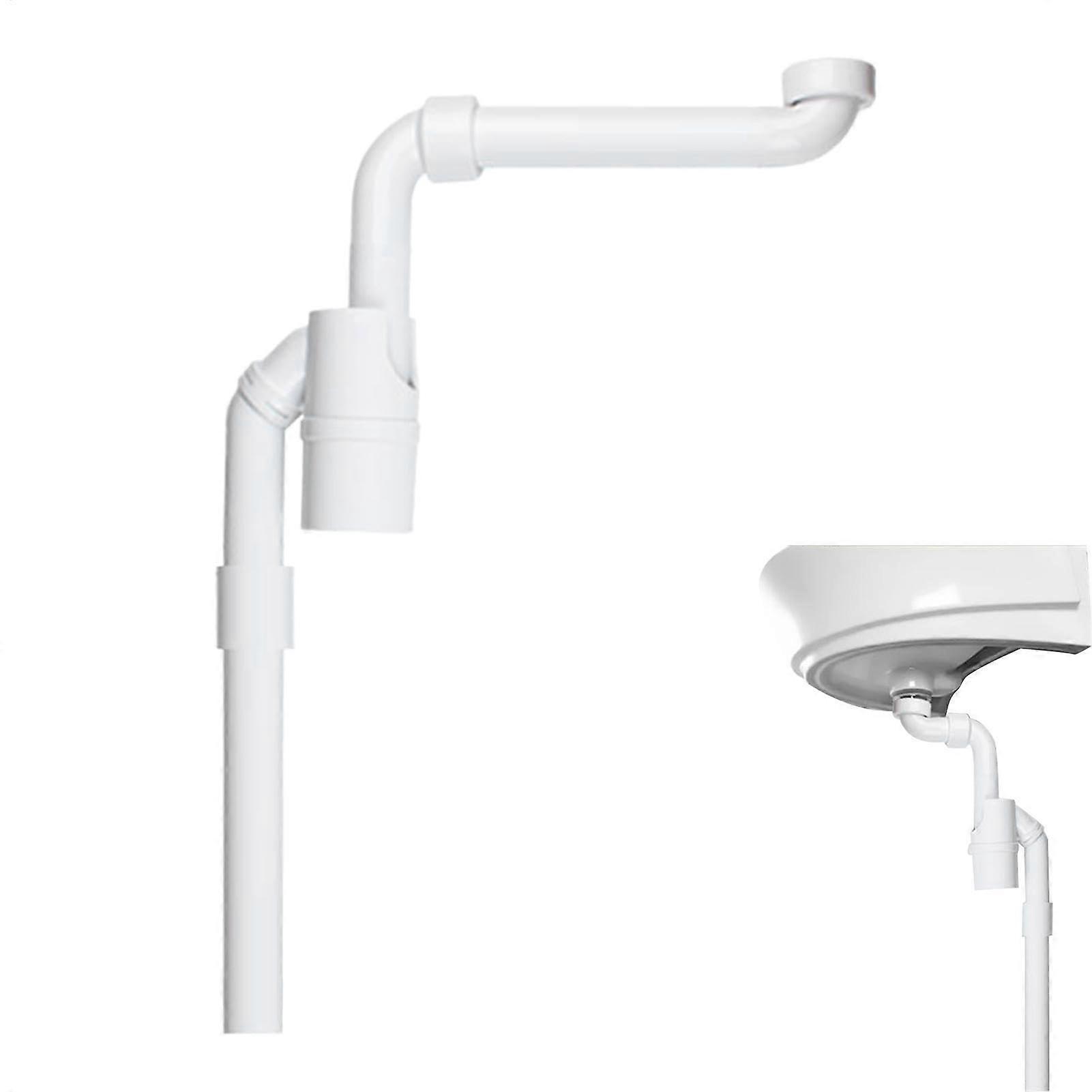 Kitchen Sink Drain Pipe Flexible Adjustable P-Trap Anti-Clog Anti-Odour Backflow Extension for RV and Sewer