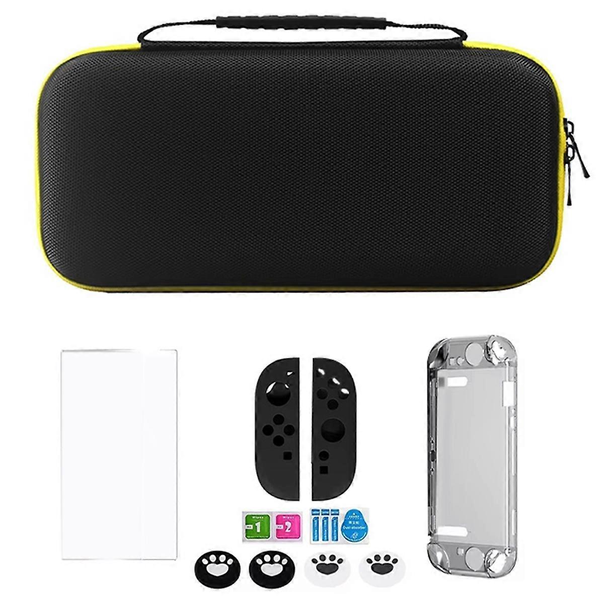 For Switch 2 Travel Case Bundle Protective Hard Shell Pouch Tempered Glass Screen Protector Cases Joystick Caps