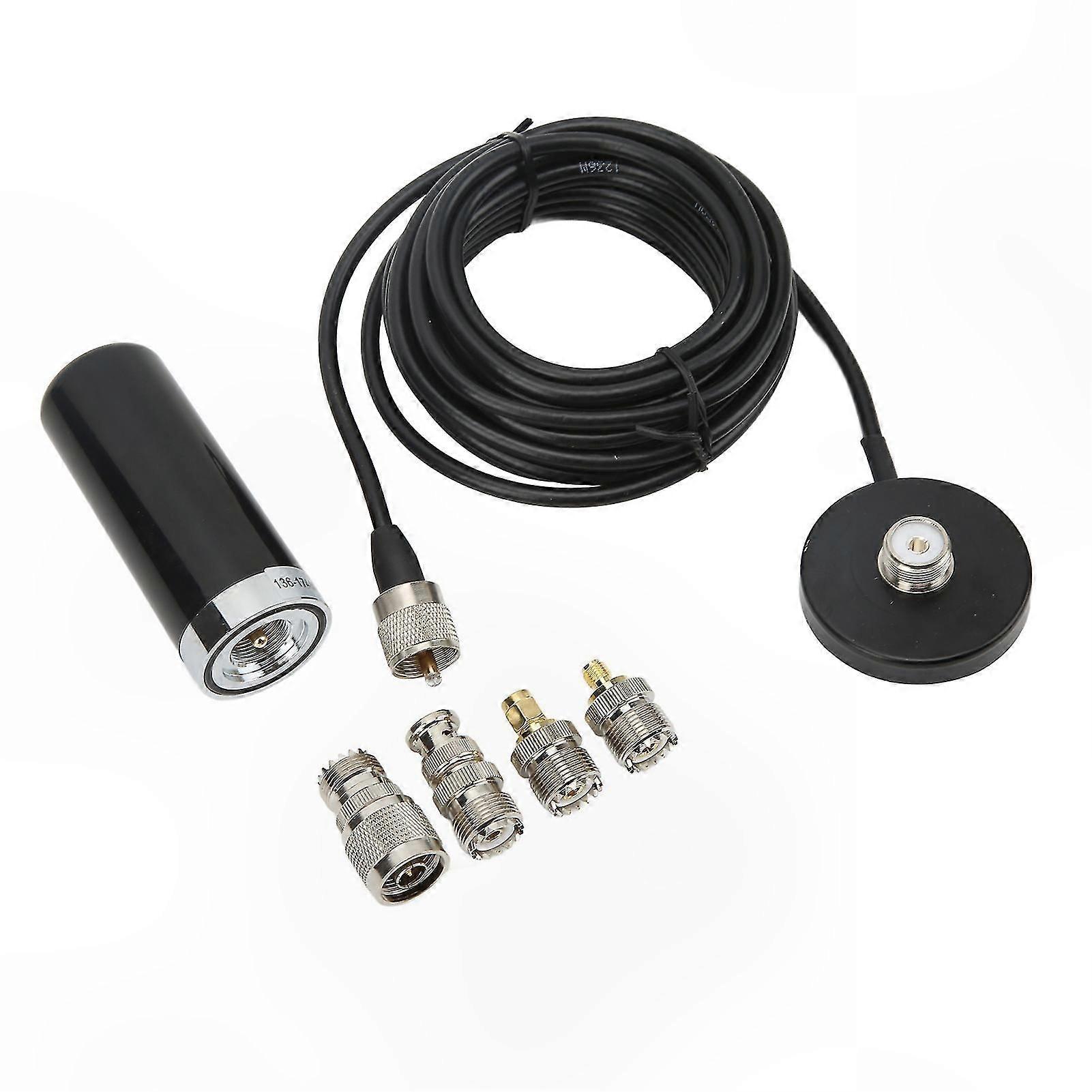 Dual Band Radio Antenna 136-174MHz & 400-480MHz with M Male Connector Black