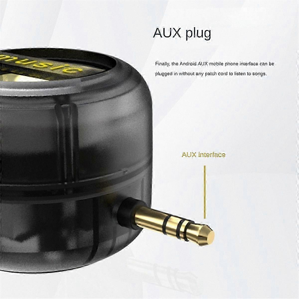 Compact Portable Speaker with 3.5mm Audio Jack for Mobile Devices Wired External Sound Amplifier Box
