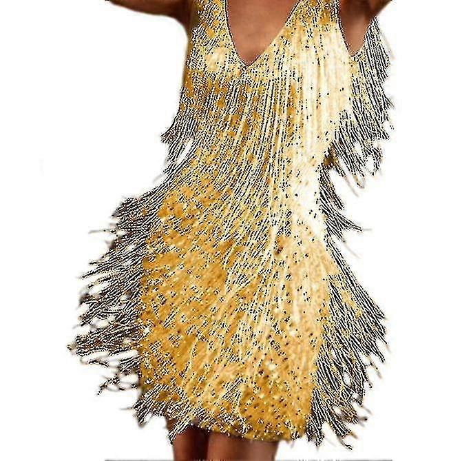 Mini-robe femme à franges en plumes