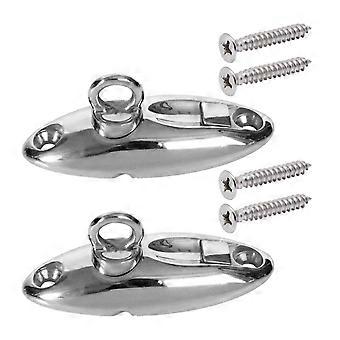 2 set di ganci per parabordi a sgancio rapido, ganci per parabordi marini in acciaio inox 316 con viti, clip a sgancio rapido per accessori per parabordi per mari