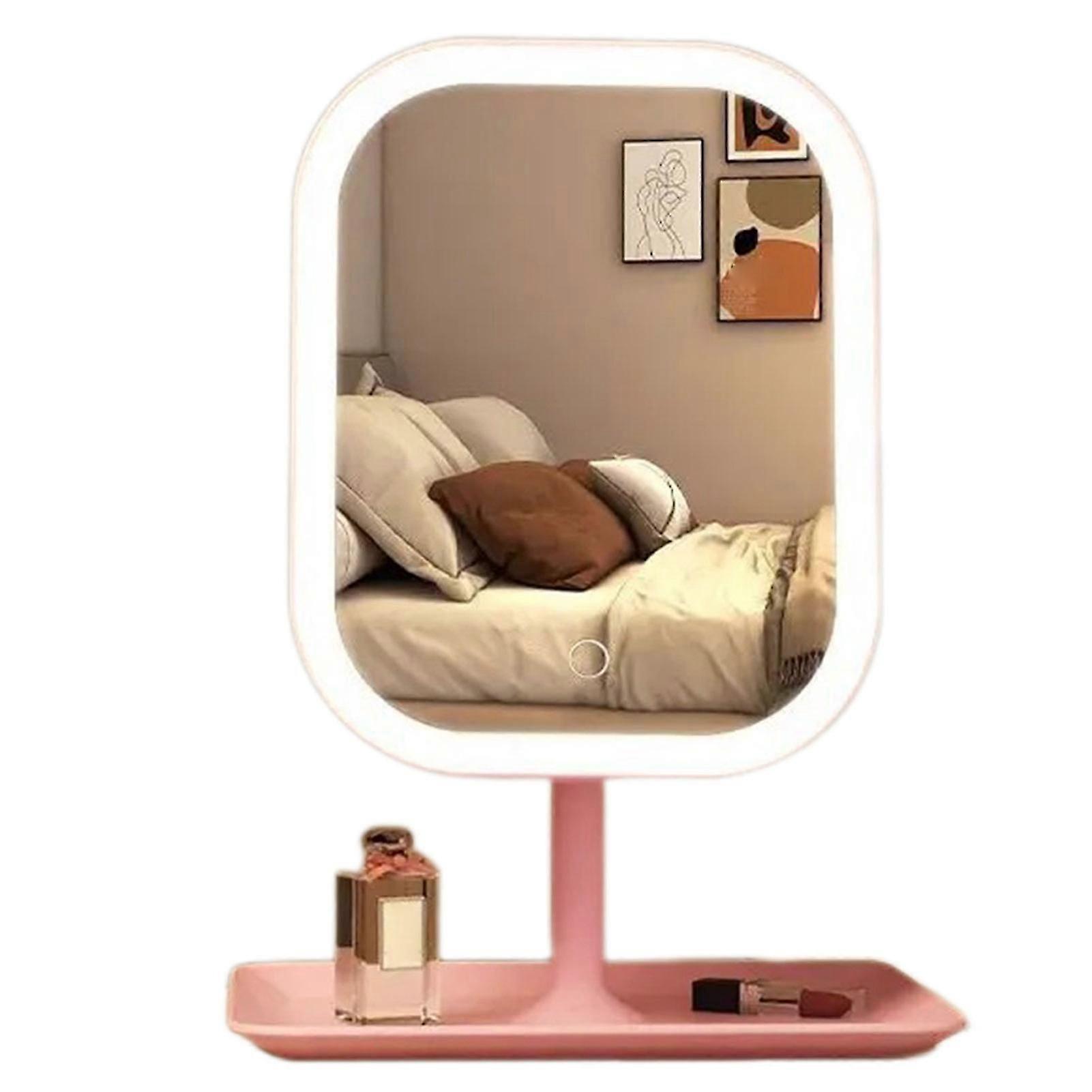 Portable Vanity Mirror With Led USB Powered Dimmable Touch Control Bedroom Vanity Table Accessory