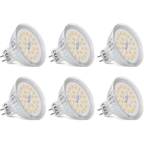 MR16 LED spotlight bulbs GU5.3 socket Warm white 2700K, 3.8W equivalent 40W halogen, LED spotlight GU5.3 12V Non-dimmable.