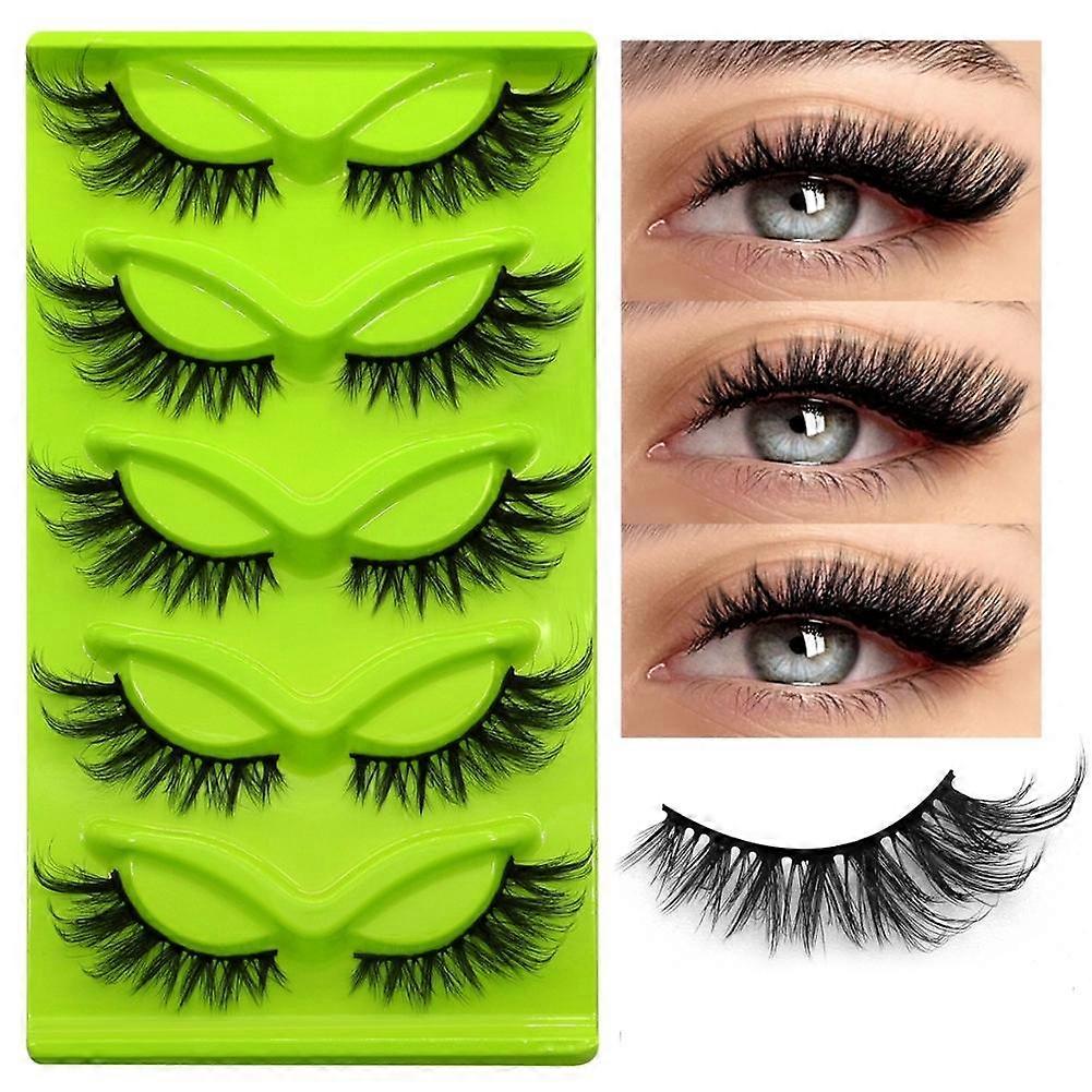 3D False Eyelashes, Natural & Fluffy - Handmade Small Clusters for Reusable Beauty