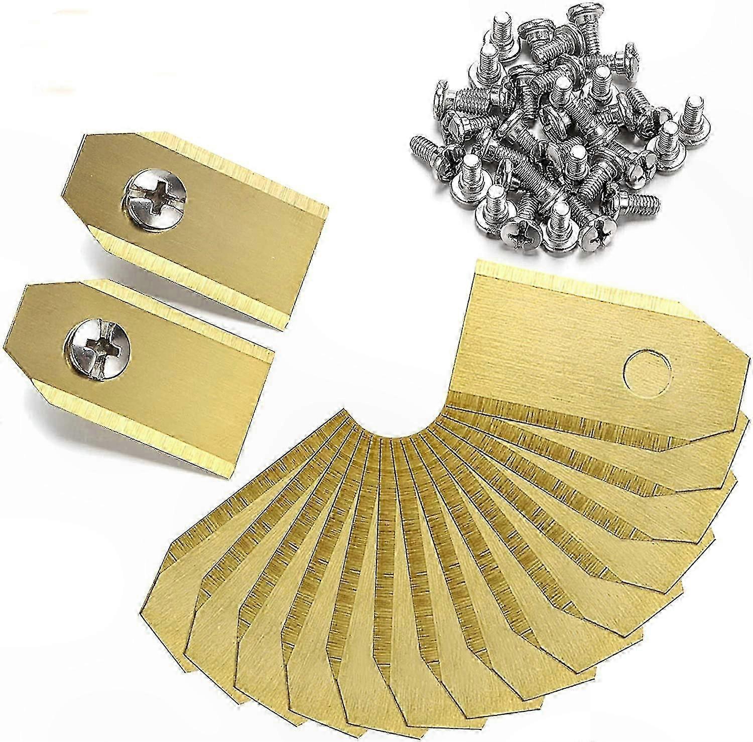 Robotic Lawn Mower with Titanium Blade and Replacement Screws for Knife Attachment