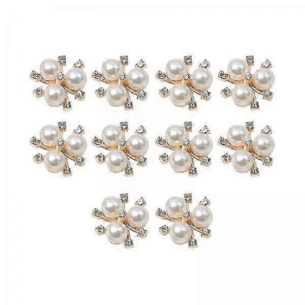 2-4pack 10Pcs Flatback Rhinestone Beads Buttons Accessory Embellishment for-3 Pcs-