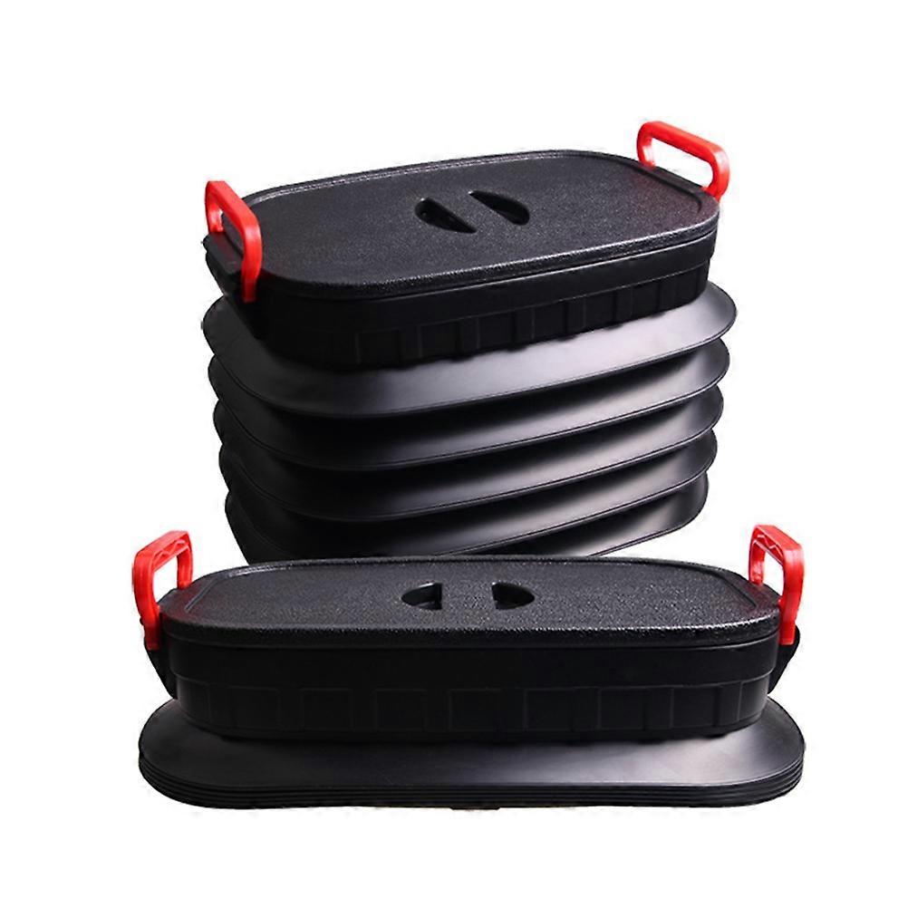 Black Foldable Rubbish Container for Car Trunk Storage with Durable Odorless Leakproof Design 1Pcs