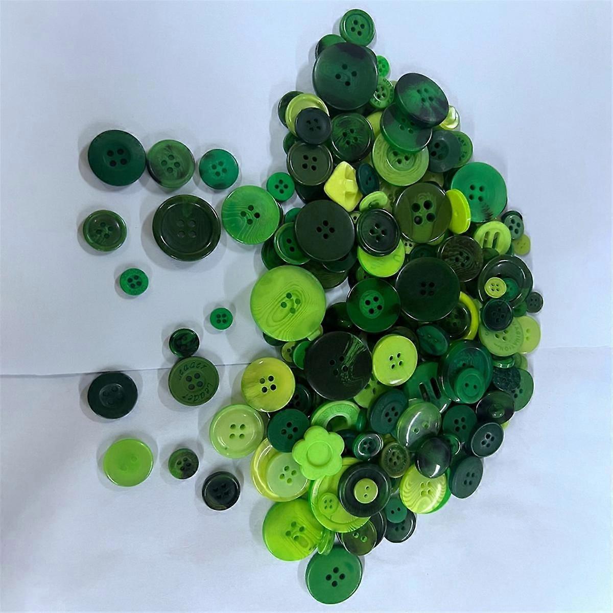 1200-1500Pcs Resin Buttons Sewing Button Assorted Sizes for Sewing DIY Manual Button Painting Handm