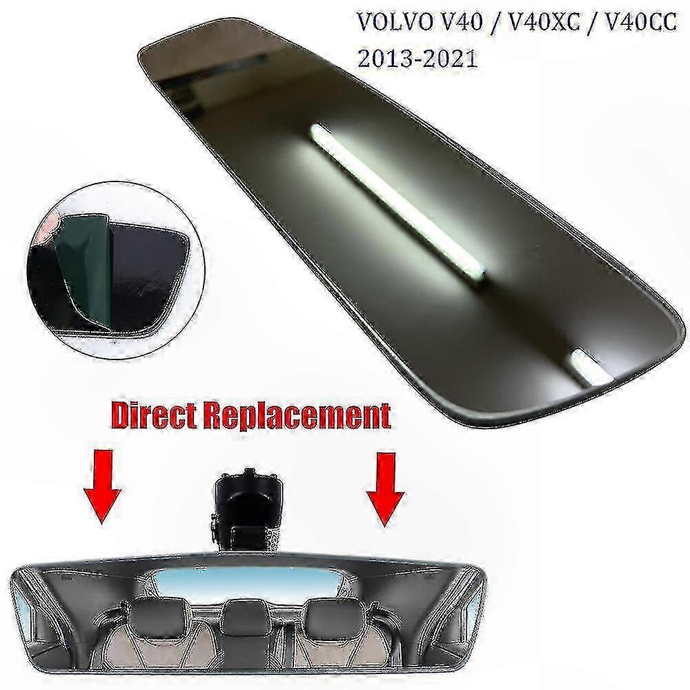 Rear View Mirror Glass Compatible with V40 Models 2013-2021