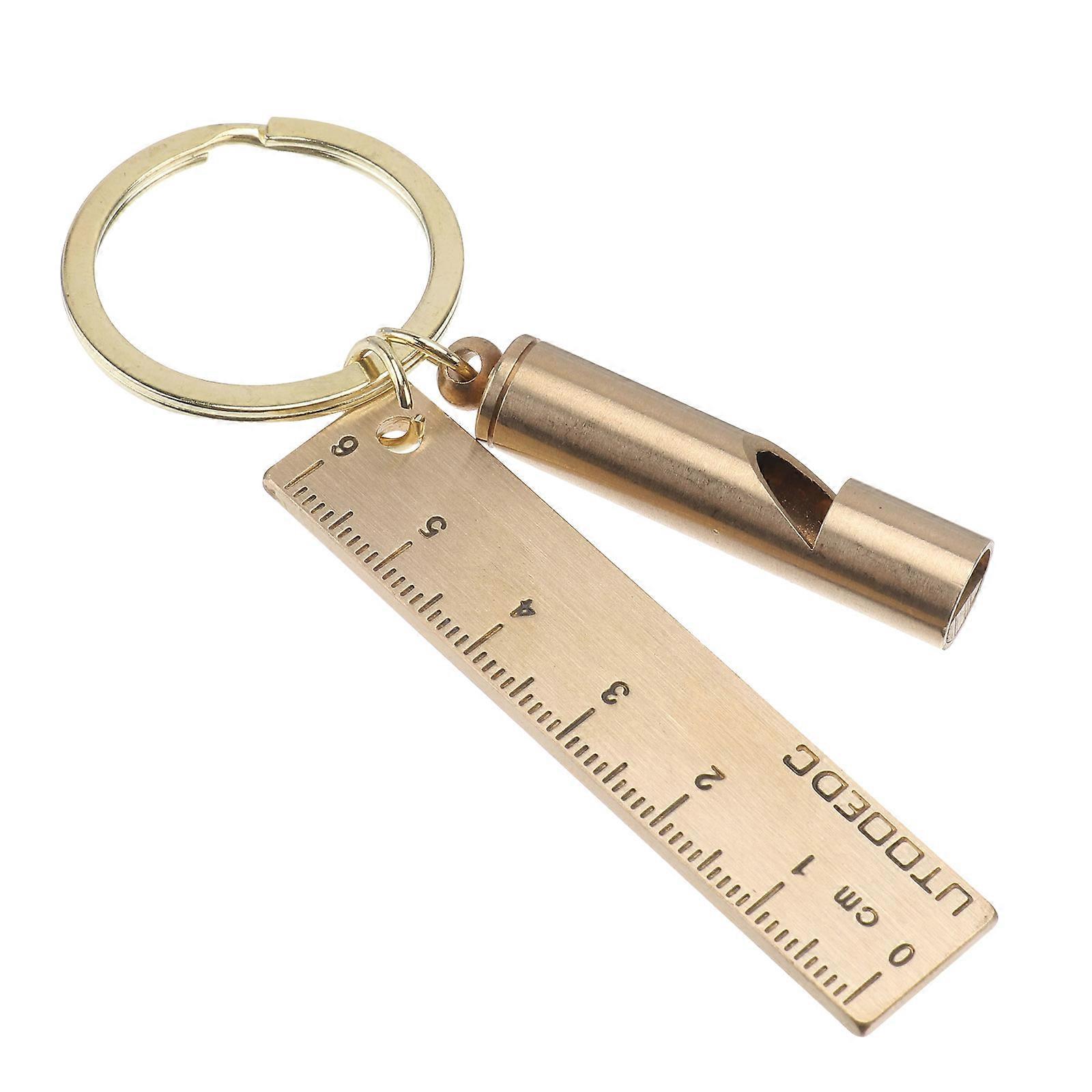 Practical Key Pendant Keychain for Outdoor 1Pcs Golden Copper