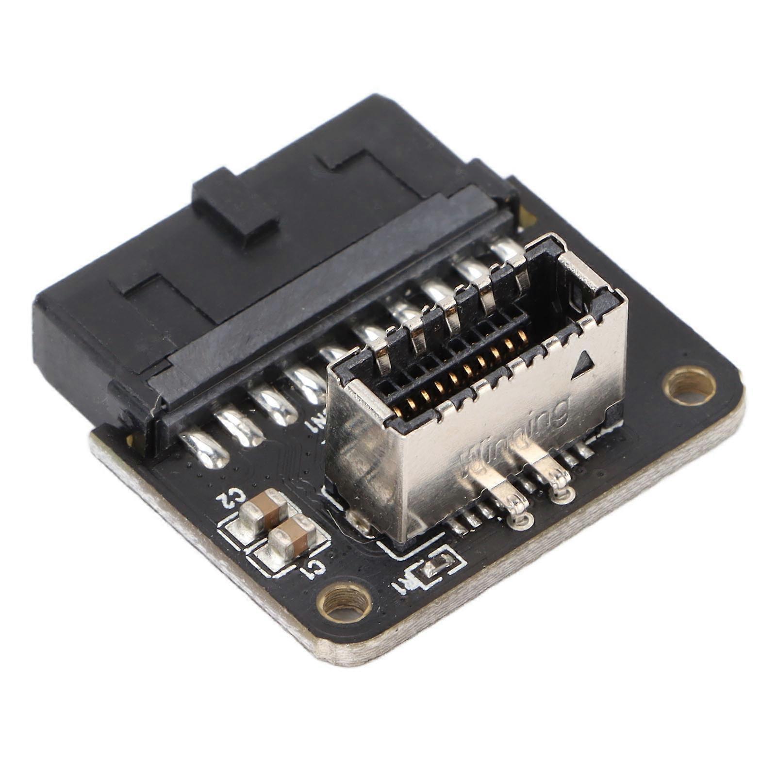 USB 3.0 Computer Chassis Adapter 19P/20P to Type-E 90° Angle