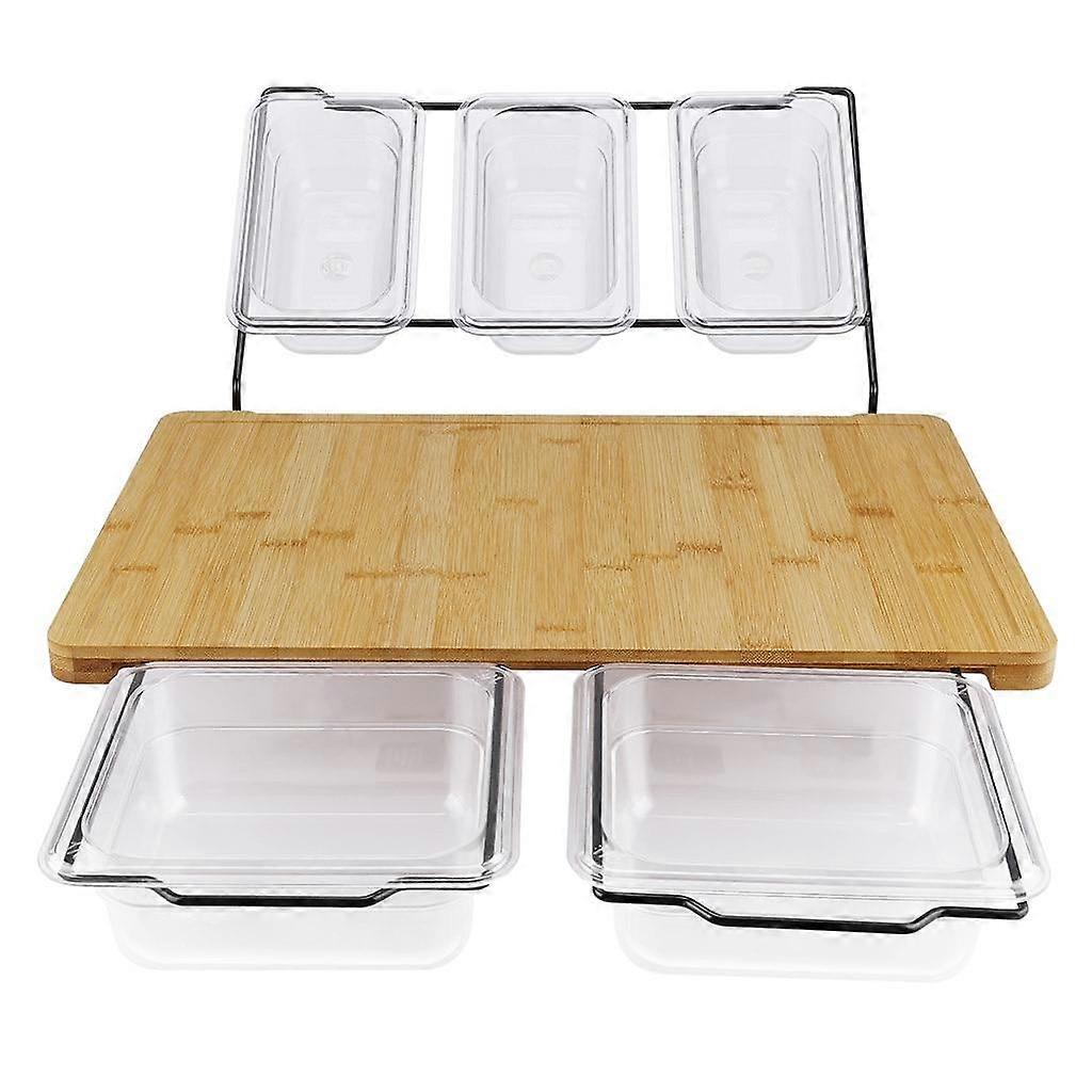 Double Sided Chopping Board Non Slip Cutting Board With Multi Function Groove  Blocks